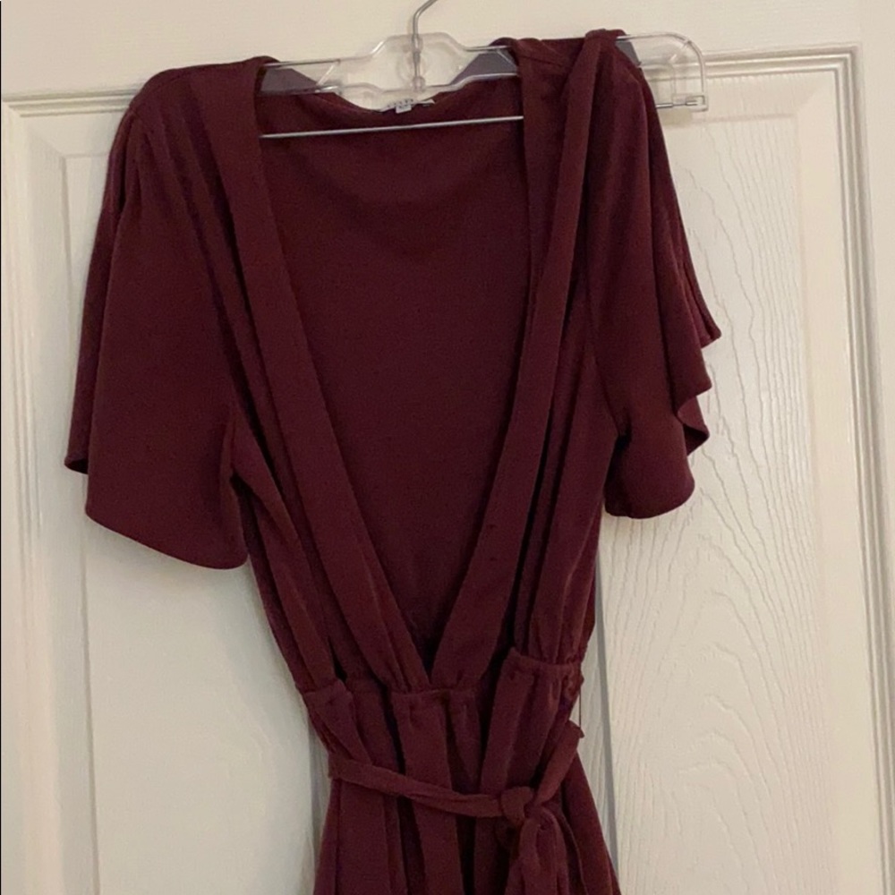 Burgundy romper